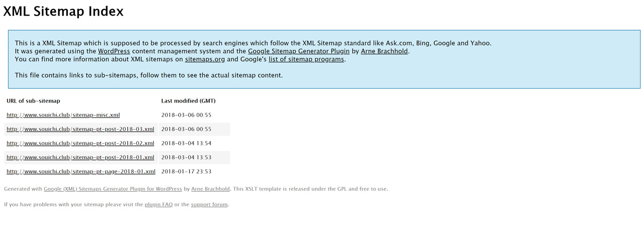 google xml sitemapsプラグイン wordpressでブログを始める souichirou