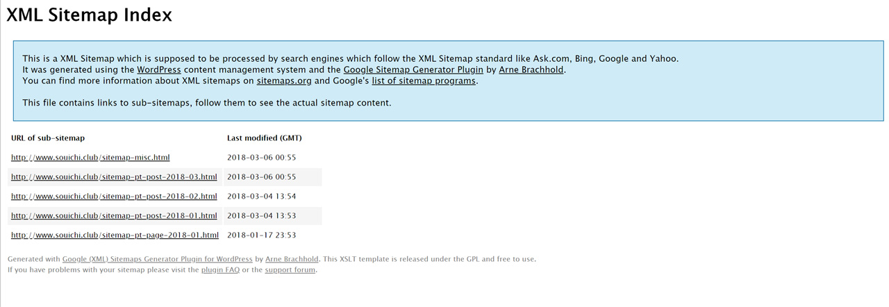 google xml sitemapsプラグイン wordpressでブログを始める souichirou